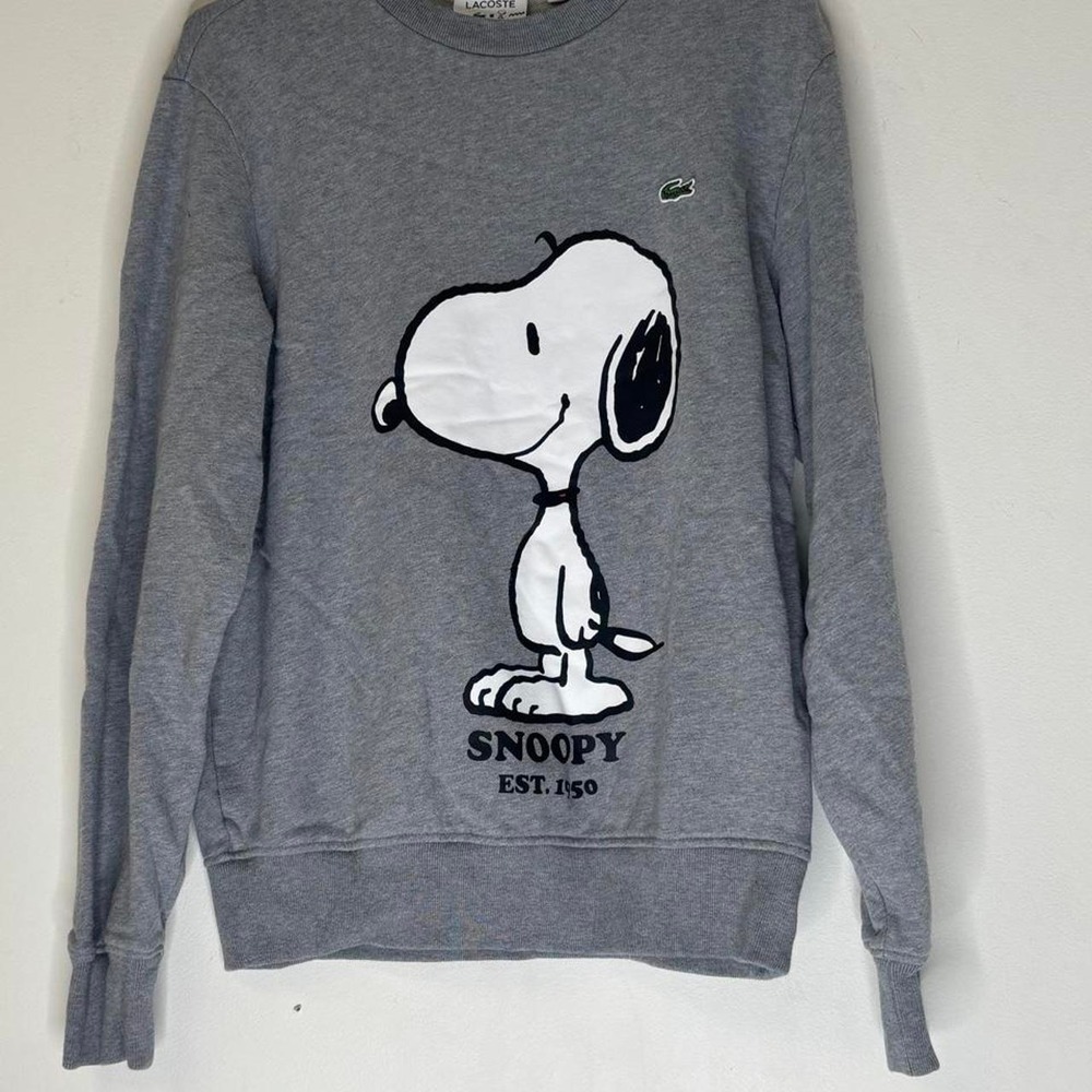 Lacoste x Peanuts Snoopy Sweatshirt Unisex Medium Preppy Cartoon Streetwear